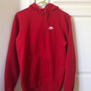 Red nike hoodie